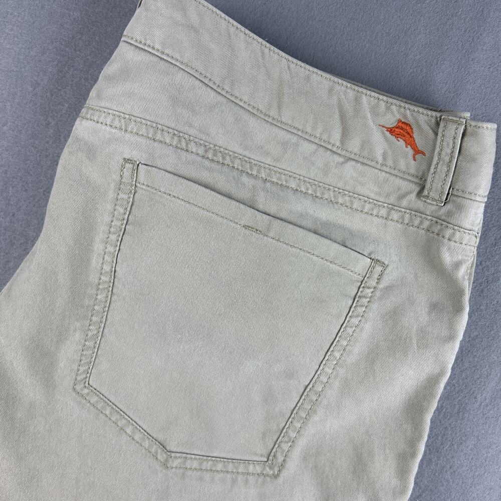 Tommy Bahama Hawaiian Khaki Chino Pants Cotton Tencel Stretch Mens Sz 35x30